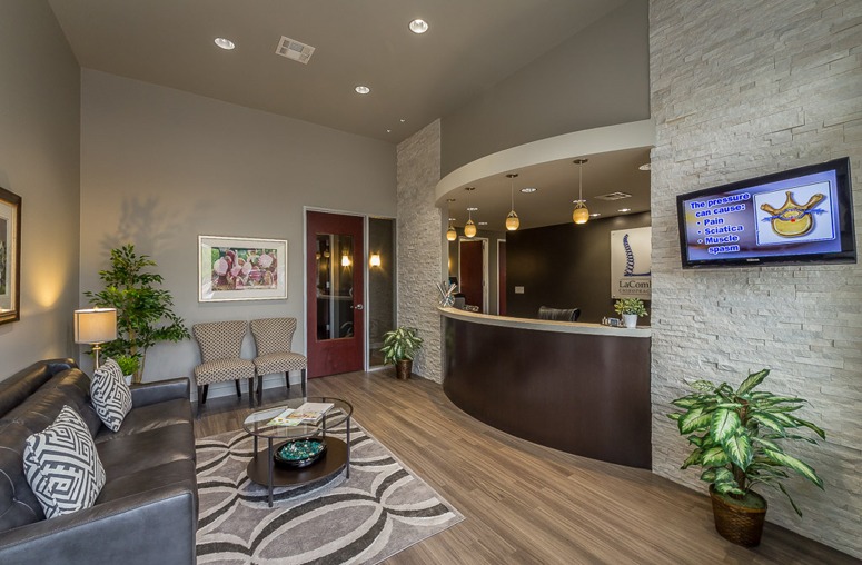 Chiropractic-Lobby-LaCombe-Chiropractic-chiropractor-clinic-design
