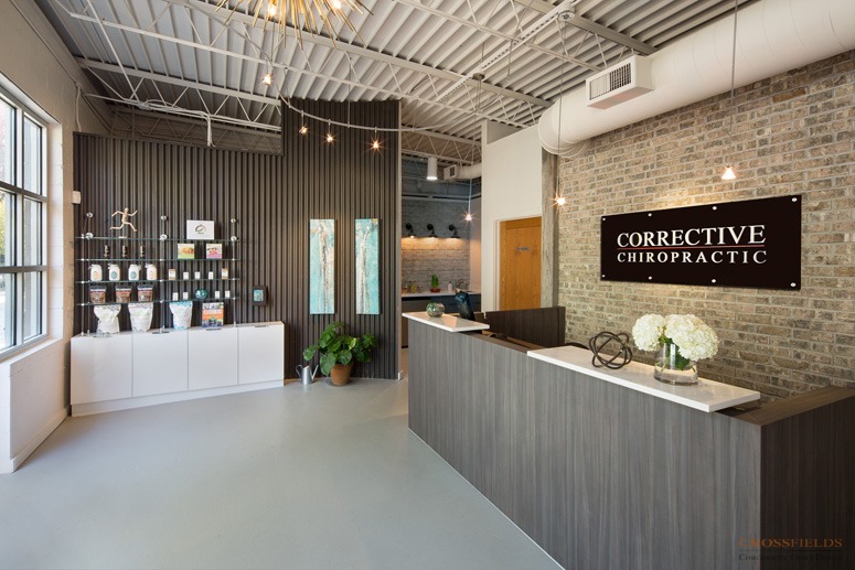 corrective-chiropractic-frontdesk-logo-retail-oakhurst-chiropractic-office-design