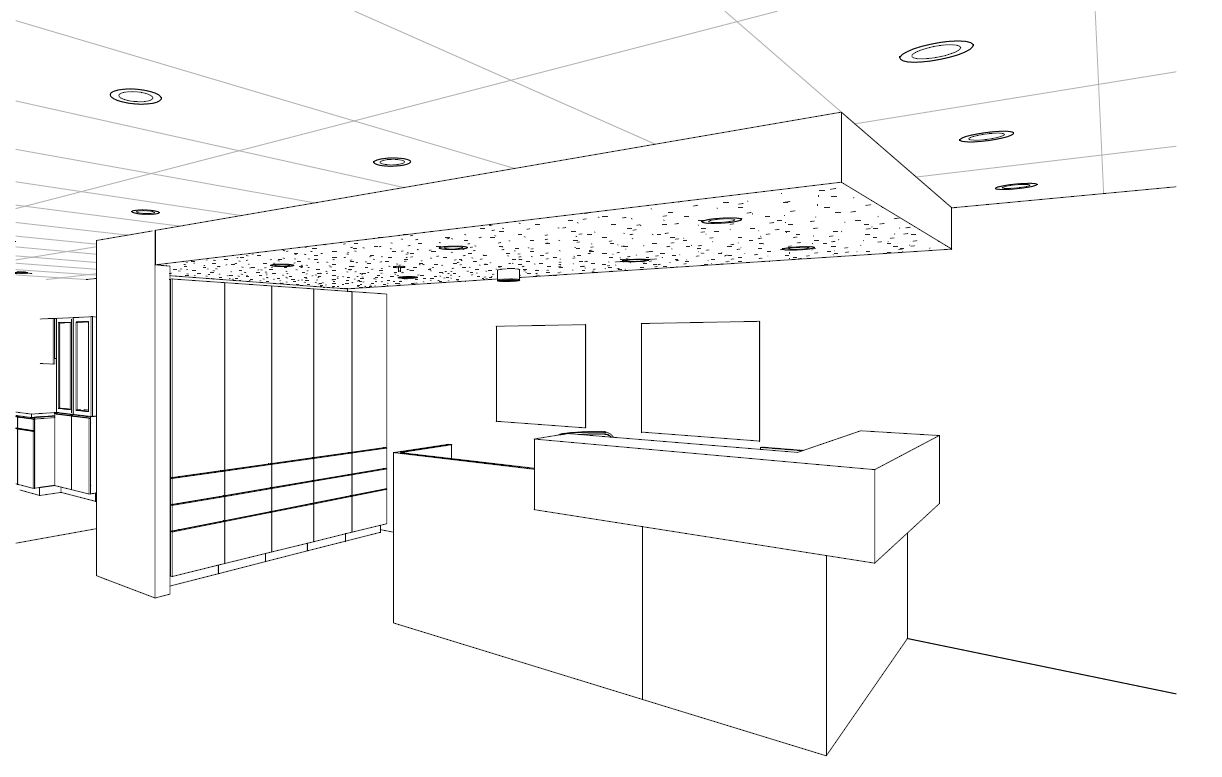 3D-Rendering-Front-Desk-chiropractic-office-design