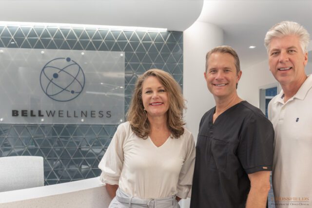 Carolyn Boldt with Dr. Dan Grossman of BellWellness, and Scott Boldt 