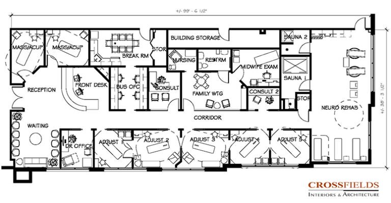 Neurology Office Design | CrossFields Interiors and Architecture