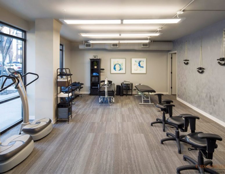 Physical-Therapy-chiropractor-clinic-architecture interior of a physical therapy practice